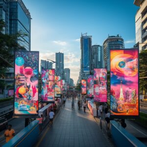 street pole LED Display